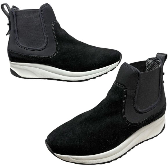 Aquatalia Becky Suede Chelsea Style Platform Sneakers - Picture 5 of 12